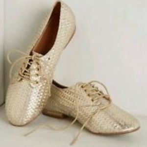 Rowan Reed Gold Oxfords size 7